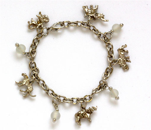 Picture of Charm Bracelet - Big 5 (White Beads)